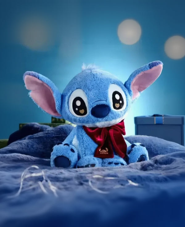 Puddle Blue Alien Plush Toy with Red Scarf | The Mischief Gang | Cloudy Cuddles