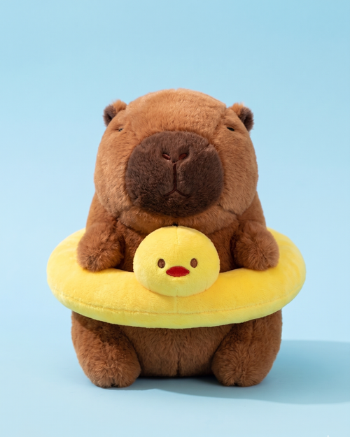 Bubblo Capybara Plush with Duck Float | The Unbothered Capybara & Co.