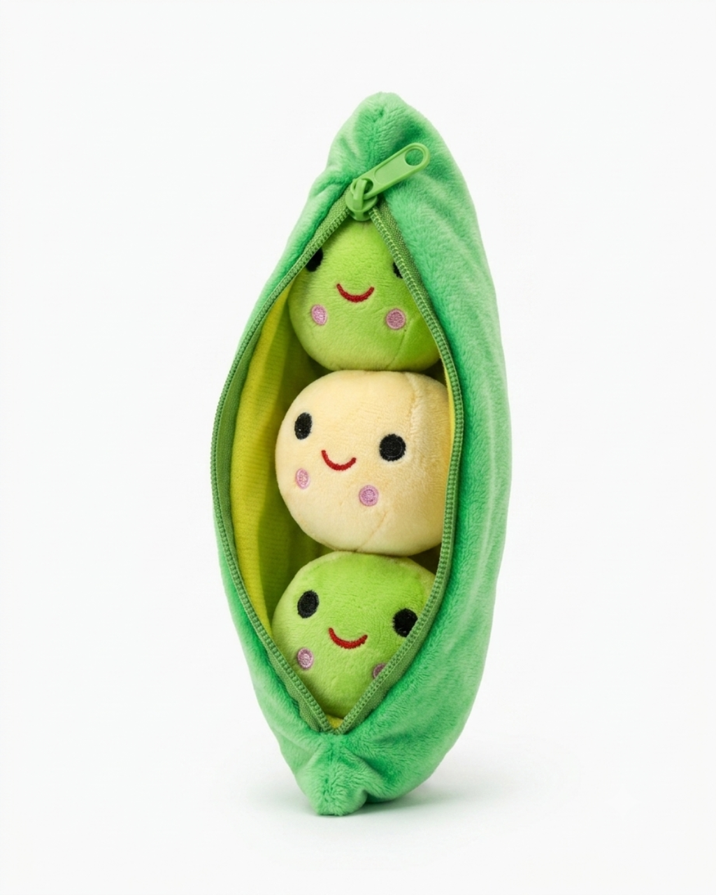Peeko Pea Pod Plush with 3 Removable Peas
