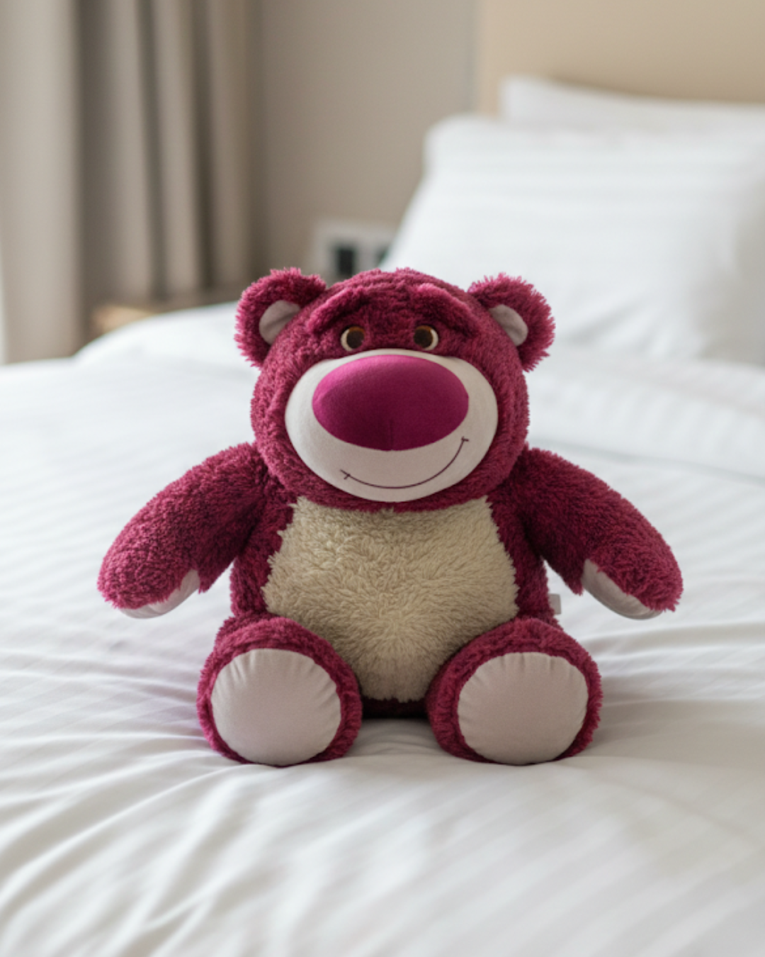 Snuggleberry: Strawberry Pink Bear Plushie (30cm )