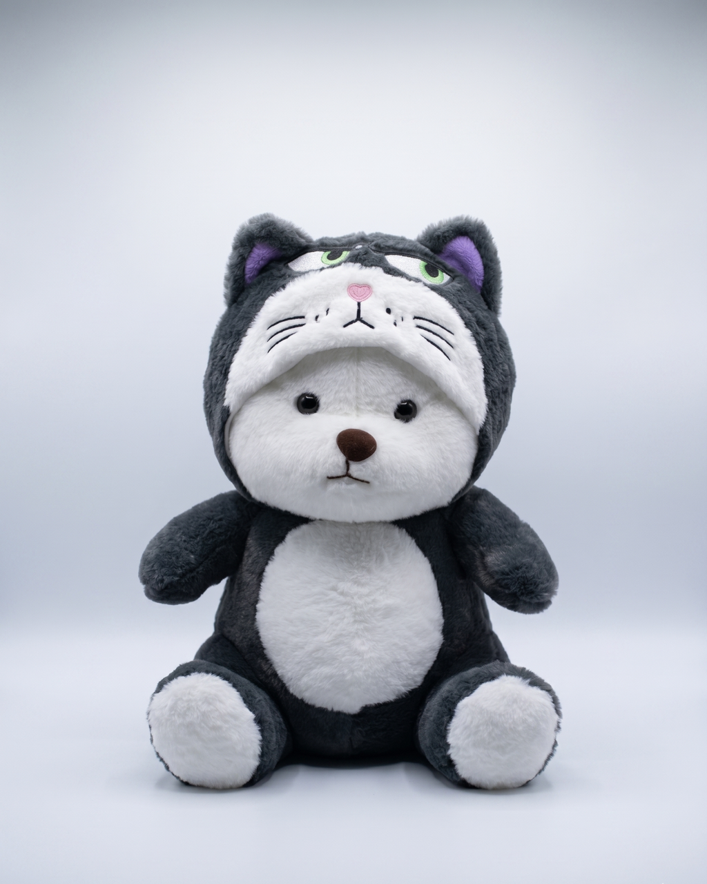 Grumble Bear in Cat Onesie Plush | Snugsuit Bears