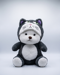 Grumble Bear in Cat Onesie Plush | Snugsuit Bears