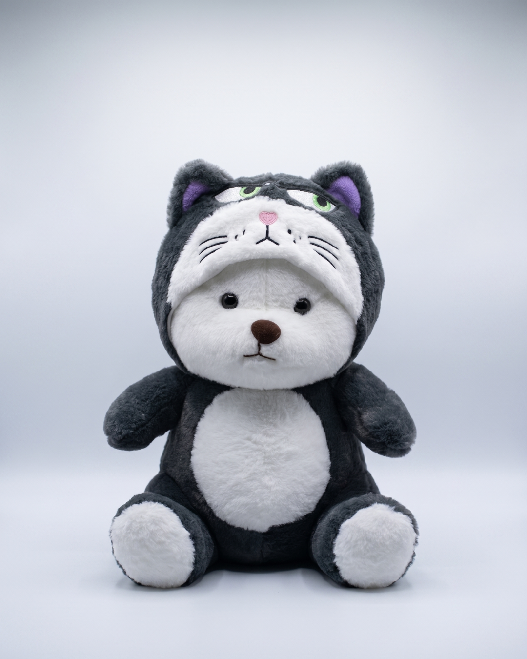 Grumble Bear in Cat Onesie Plush | Snugsuit Bears