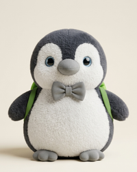 Mopsy Penguin Plush with Turtle Backpack | Penguin & Co.