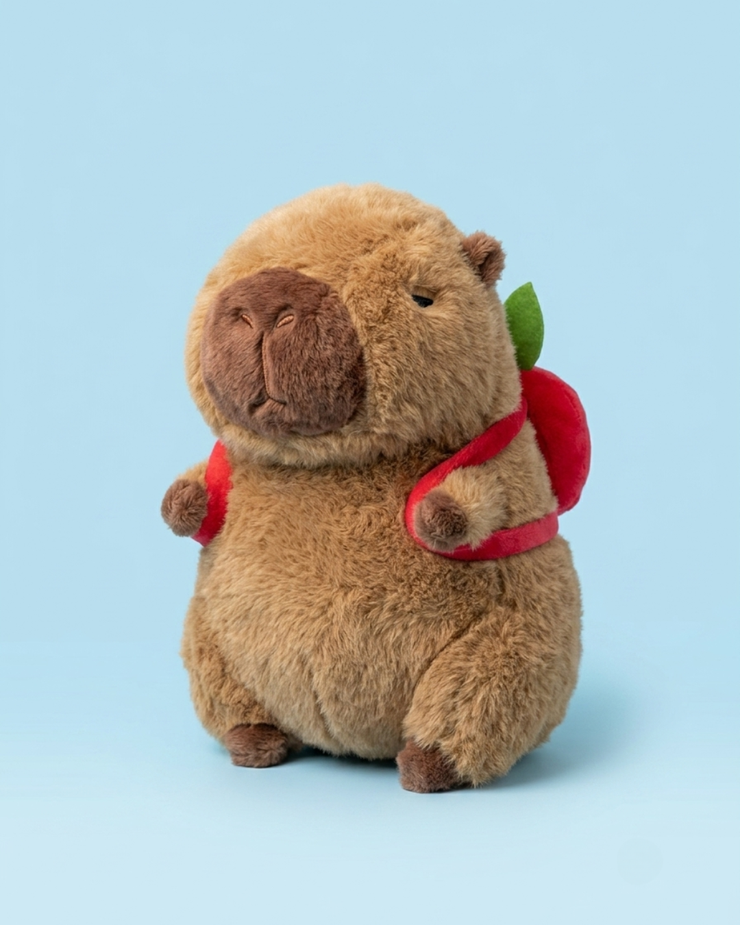 Appo Capybara Plush with Apple Bag | The Unbothered Capybara & Co