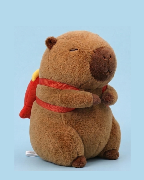 Nori Capybara Plush with Koi Fish | The Unbothered Capybara & Co.