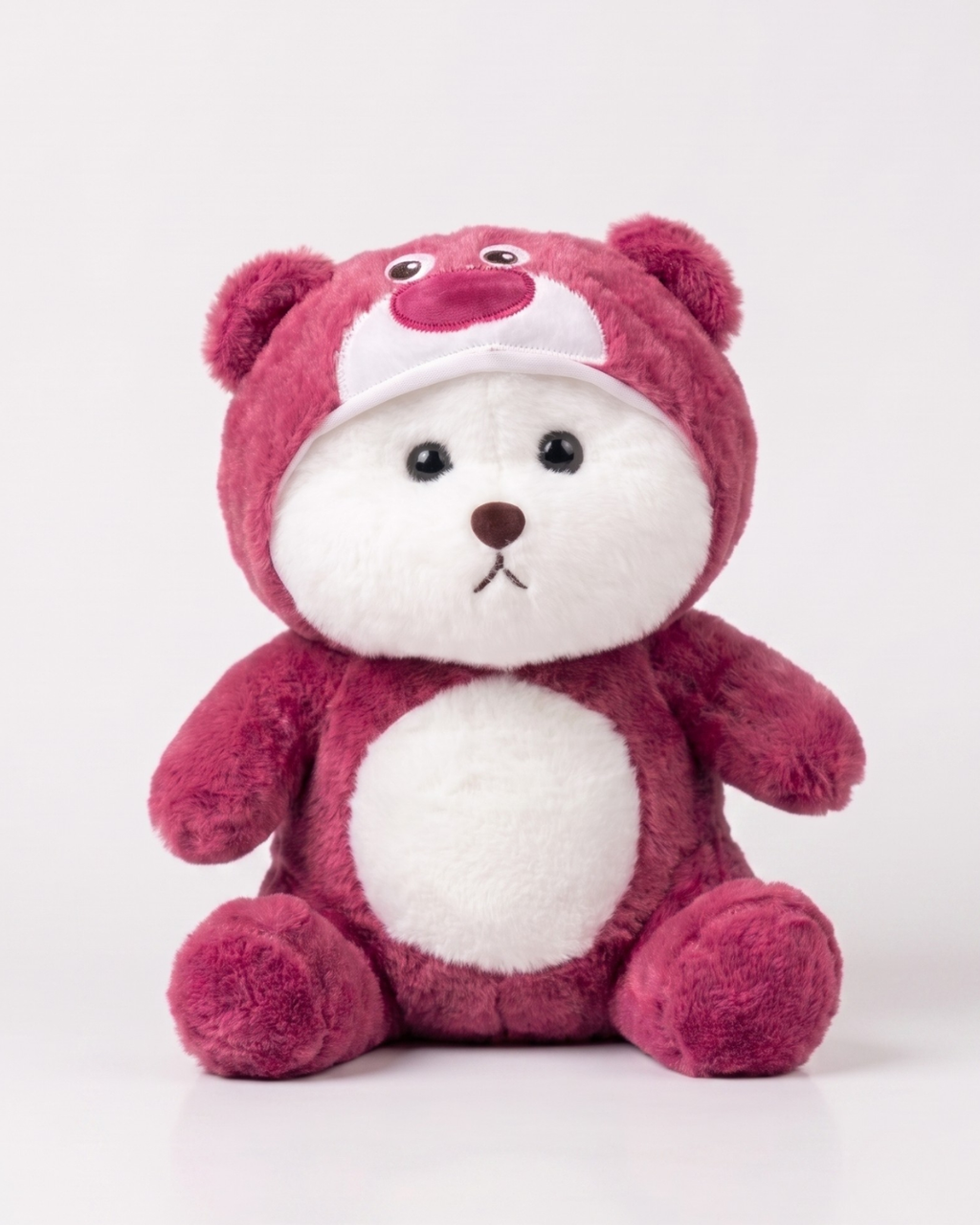 Berrie Maroon Bear Onesie Plush | Snugsuit Bears