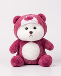 Berrie Maroon Bear Onesie Plush | Snugsuit Bears