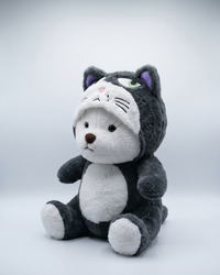 Grumble Bear in Cat Onesie Plush | Snugsuit Bears