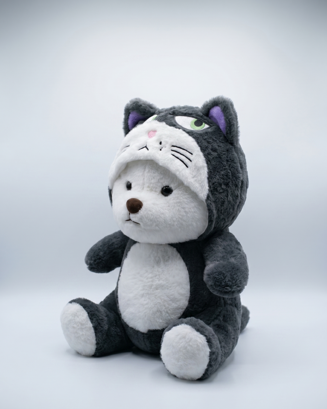 Grumble Bear in Cat Onesie Plush | Snugsuit Bears