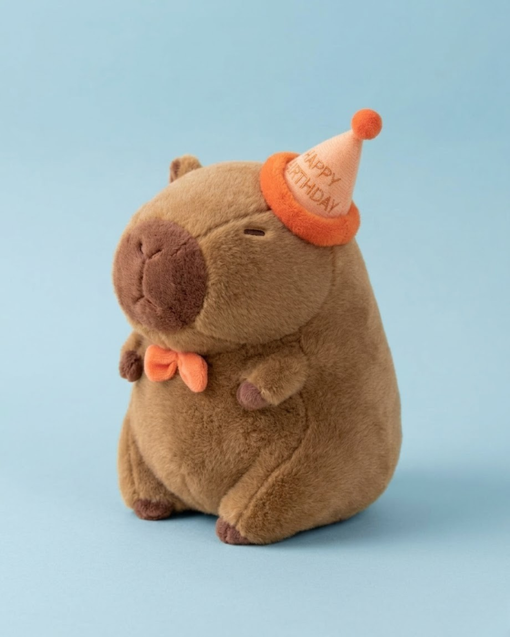 Cakey Capybara Plush with Birthday Hat | The Unbothered Capybara & Co. | Cloudy Cuddles