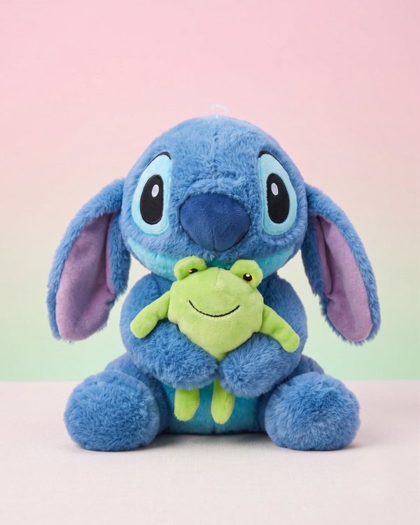 Mibbit Blue Alien Plush Toy with Frog | The Mischief Gang | Cloudy Cuddles