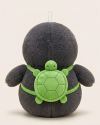 Mopsy Penguin Plush with Turtle Backpack | Penguin & Co.