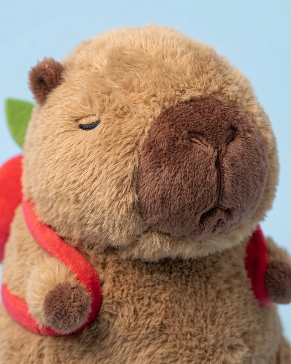 Appo Capybara Plush with Apple Bag | The Unbothered Capybara & Co