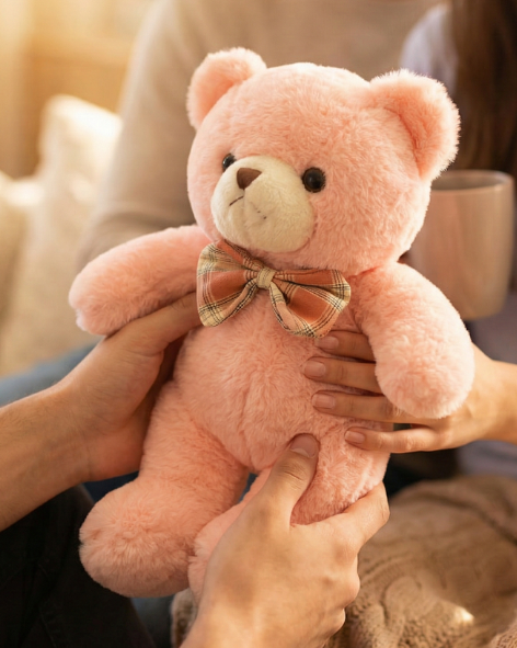 Pink Bow Tie Teddy Bear – Sweet Love Gift Plush