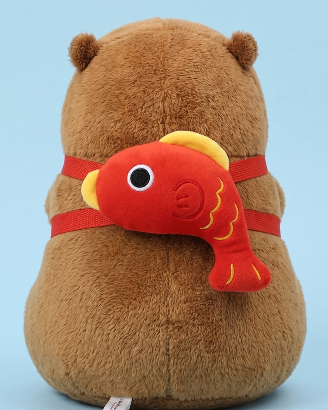 Nori Capybara Plush with Koi Fish | The Unbothered Capybara & Co.