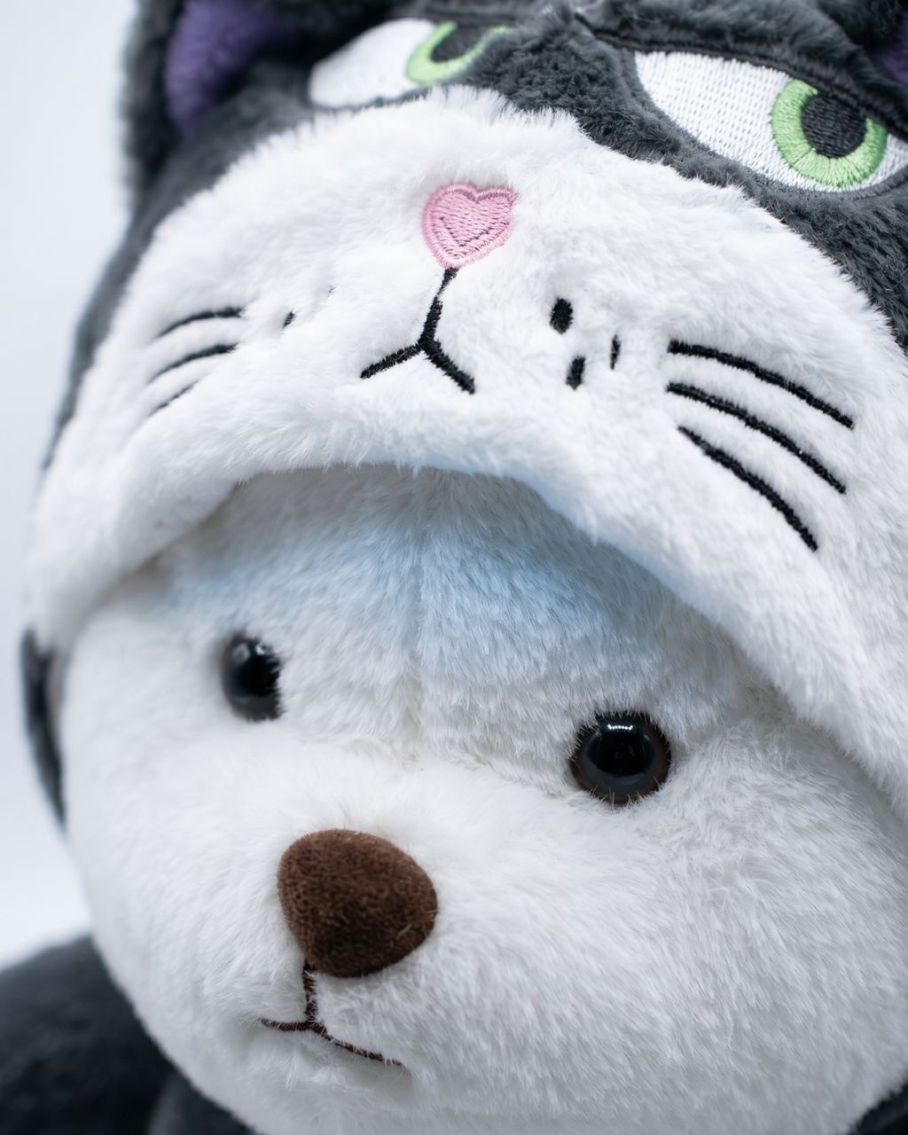 Grumble Bear in Cat Onesie Plush | Snugsuit Bears