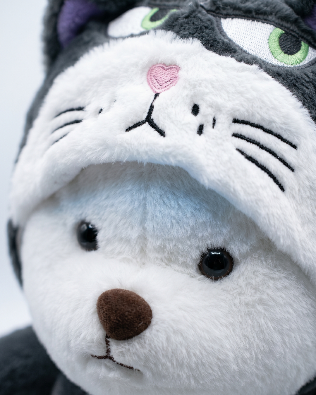 Grumble Bear in Cat Onesie Plush | Snugsuit Bears