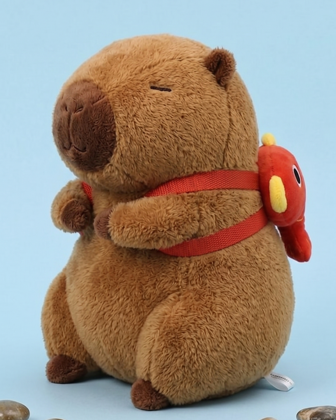 Nori Capybara Plush with Koi Fish | The Unbothered Capybara & Co.