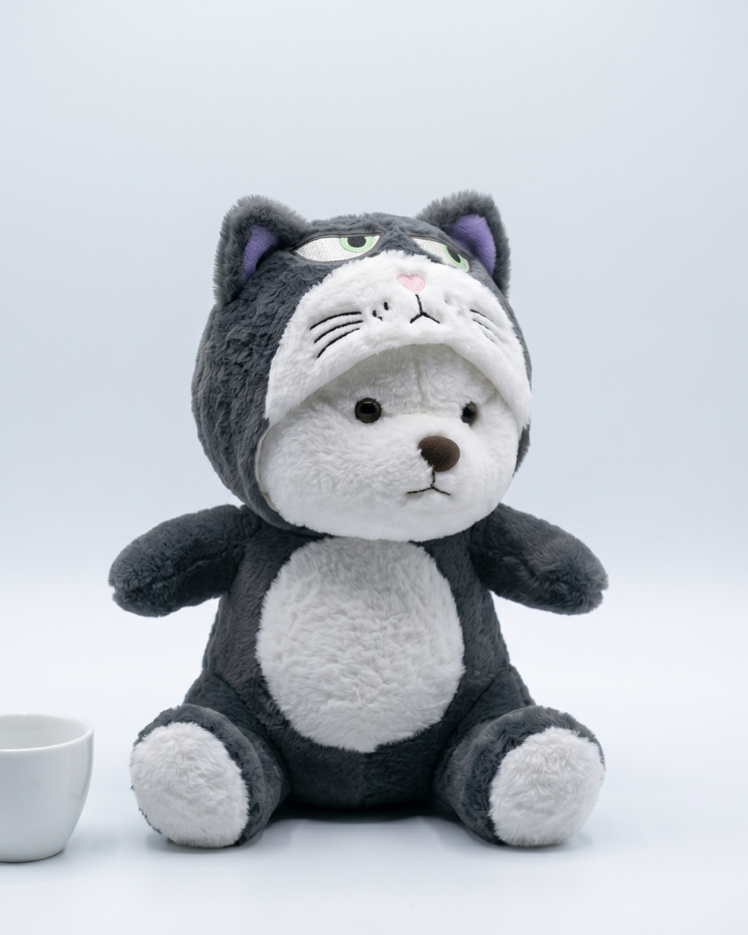 Grumble Bear in Cat Onesie Plush | Snugsuit Bears