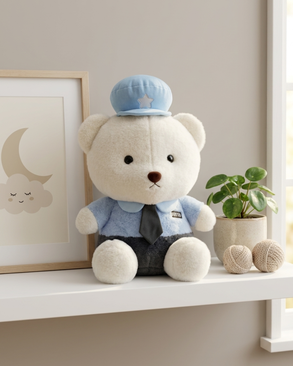 Sarge Police Officer Bear Plush | The Cosy Corner Bears | Cloudy Cuddles