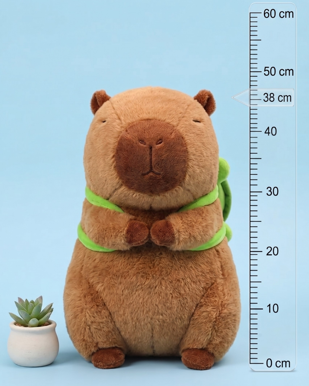 Mossy Capybara Plush with Turtle | The Unbothered Capybara & Co.
