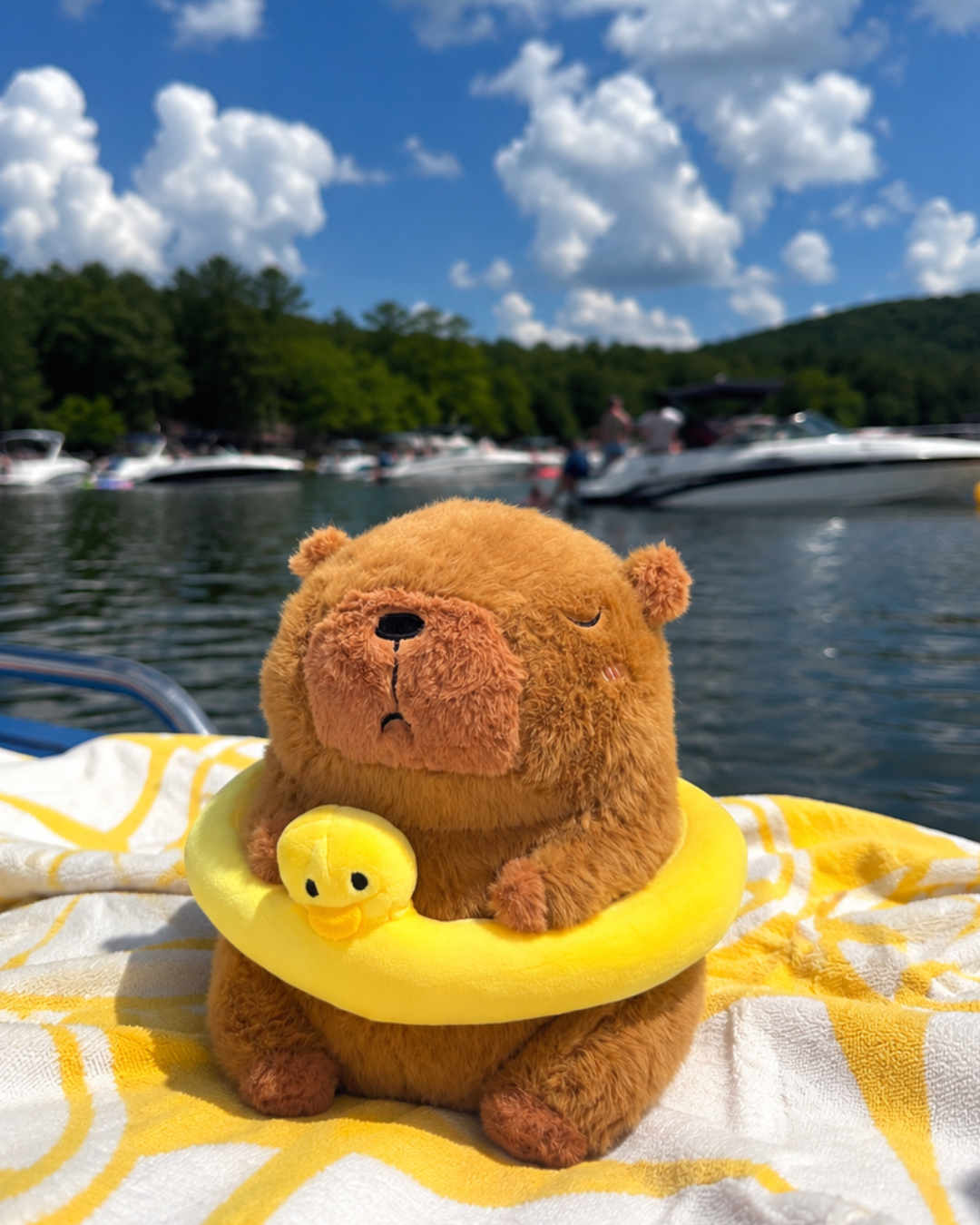 Bubblo Capybara Plush with Duck Float | The Unbothered Capybara & Co.