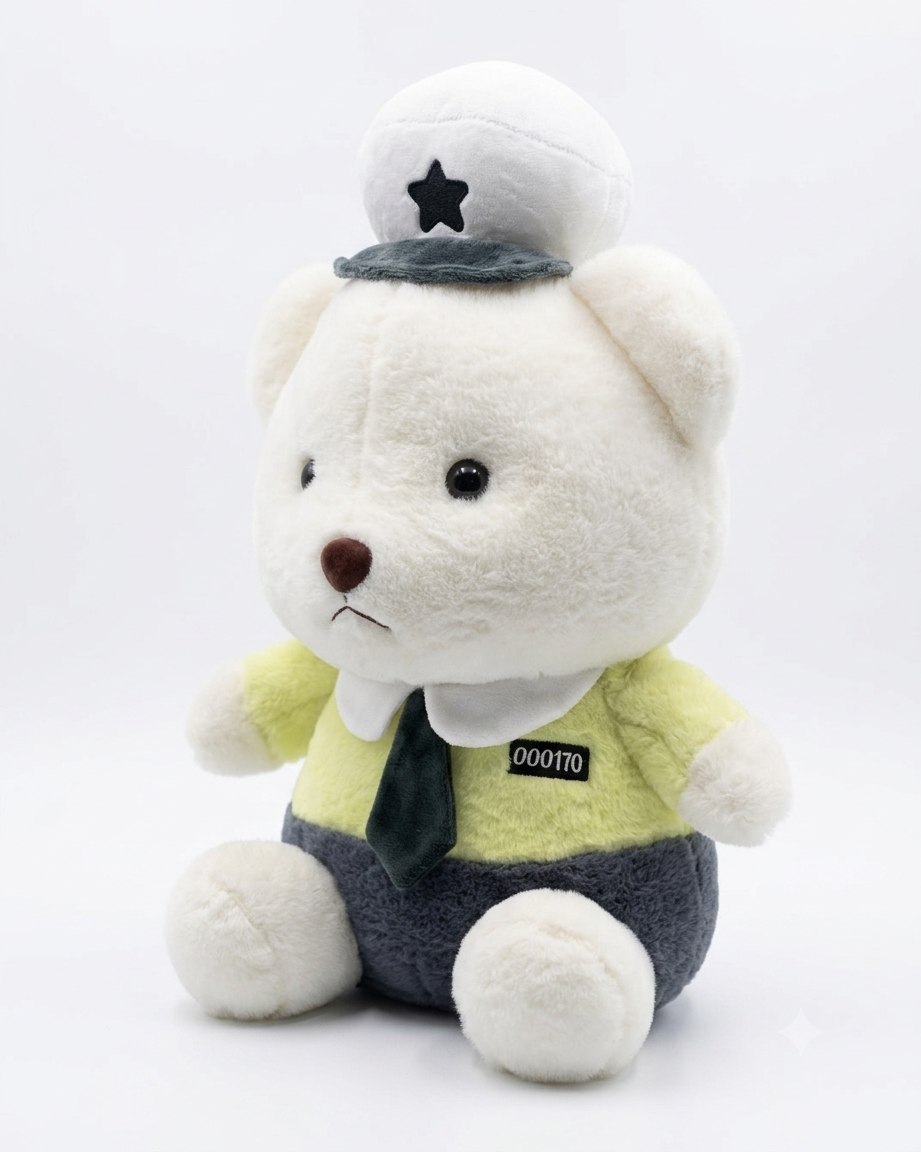 Sarge Police Officer Bear Plush | The Cosy Corner Bears | Cloudy Cuddles