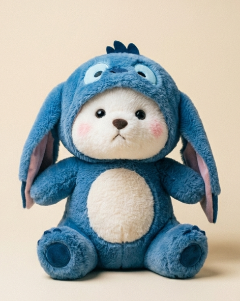 Lumoo- Blue Alien Bear Plush Toy | Snugsuit Bears | Cloudy Cuddles