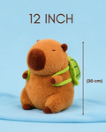 Mossy Capybara Plush with Turtle | The Unbothered Capybara & Co.